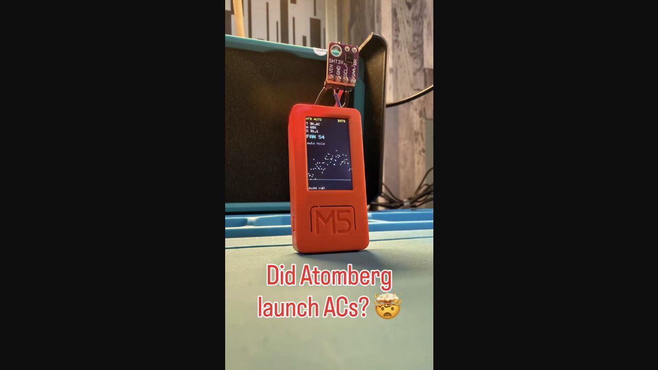 The M5StickC Atomberg automatic fan controller