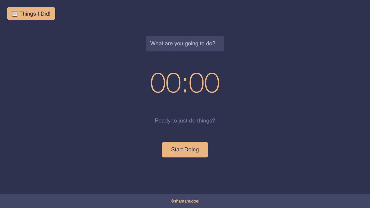 U Can Just Do Things timer